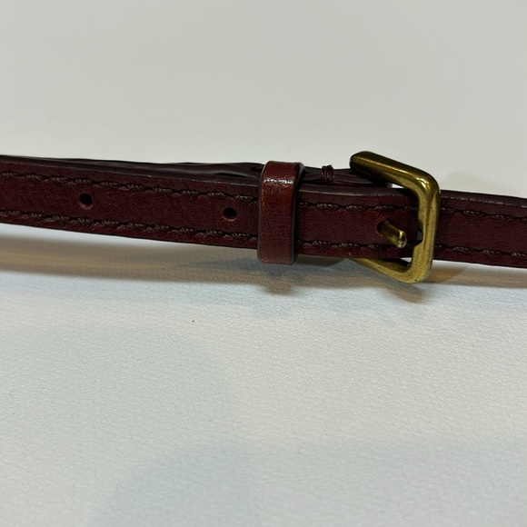 Fossil Campbell Leather Red Crossbody Bag - Picture 13 of 16